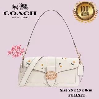 [ORIGINAL] COACH Georgie With Daisy Embroidery Shoulder Bag Original / Tas Wanita Original