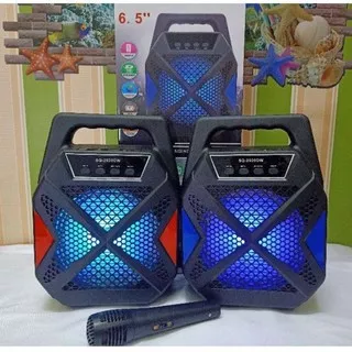 Speaker SQ-2020 speaker bluetooth portabel karaoke 6`5 Inchi free mic speaker aktif termurah