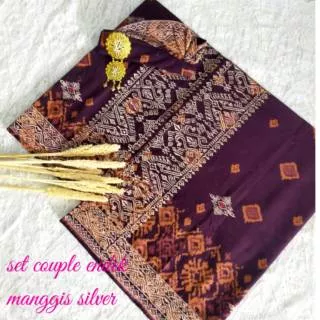 set kamen saput udeng songket bordir