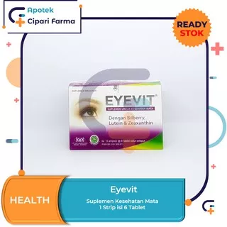 Eyevit Tablet Vitamin Untuk Memelihara Kesehatan Mata 1 Strip isi 6 Tablet
