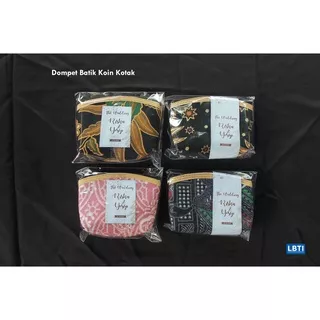 Souvenir Pernikahan Dompet Koin Kotak/Dompet Batik/Dompet Receh/Dompet Mini/Clutch Batik/Koin