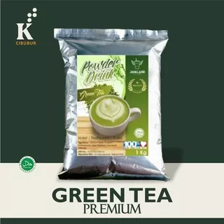 Green tea PREMIUM Bubuk Minuman Java Land Bubble Powder Drink murni 1kg