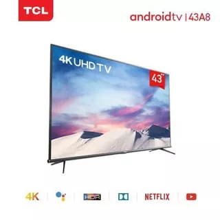 TV LED TCL 43A8 Android Smart 4K UHD LED TV 43 INCH