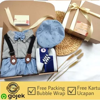 Kado Bayi Laki laki / Hampers Baby Boy Newborn / Baby Gift Set / Parcel Bayi Baru Lahir / Kado Lahiran