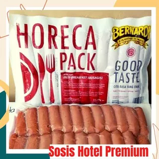 Sosis Horeca 1 kg Sosis Hotel Fronte Sosis Bratwurst Sosis Sapi Bernardi 1kg Agen Frozen Food