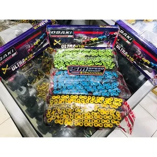 Rantai OSAKI 415-126 mata Made in Thailand hijau-biru-kuning-merah Rantai osaki 415-130 Non SSS TK