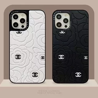 European and American popular brand imprinted camellia silicone soft case explosion-proof anti-skid all-inclusive anti-drop iPhone cas Suitable for iPhone12.12pro. 12proMax. iphone11.11pro.11promax.iphone 8 7 6 6S Plus X XS Max xr