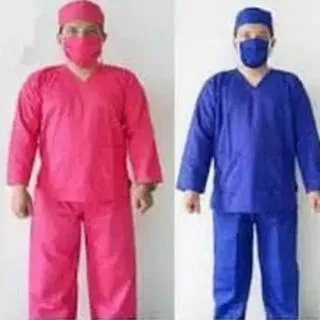 Baju seragam OKA panjang / seragam perawat / baju jaga / baju dokter