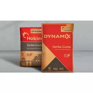 Semen Tiga Roda dan Dynamix 1 Sak 40 KG | Semen 3 Roda Holcim