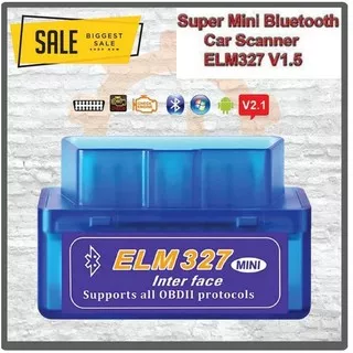 ELM327 Super Mini OBD OBD2 V2.1 Bluetooth Car Scanner Alat Scan Mobil