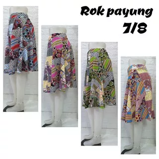 rok payung motif batik kombinasi real pic /rok payung 7/8
