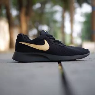 Nike Tanjun Original All black Gold for man size 40-44 Original Made in Indonesia