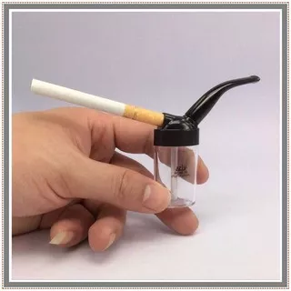 Pipa Rokok Portable Hookah Water Tobacco Smoking Pipe Bong Double Filter / Cangklong