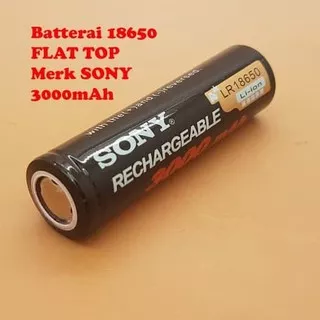 Baterai 18650 Sony 3000mah Battery Flat Top Vape Batre Powerbank Vapor