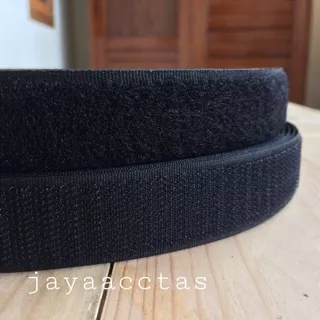 Velcro perepet tas 2.5 cm hitam