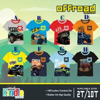 Kaos anak murah / kaos anak brand / Kaos off road pocket series kinddlekids / kaos anak laki laki