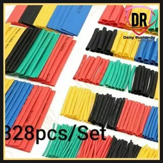 set 328pcs Hot Heat Shrink Selongsong Bakar Isolasi Kabel