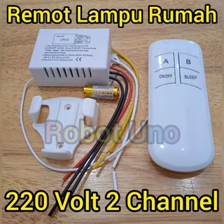Remote Lampu Rumah/Saklar Lampu Rumah Wirelless 2 Way 220V 2 Channel
