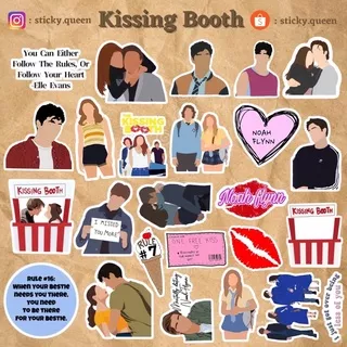 STICKER TUMBLR KISSING BOOTH