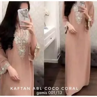 zPromo!!z? KAFTAN WANITA abl  payet nagita syahrini bordir sifon ceruti kualitas grade A + FURING ka