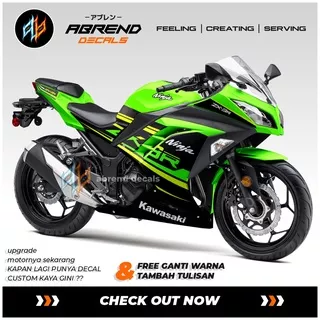 DECAL STRIPING NINJA 250 FI / STIKER VARIASI MOTOR / KAWASAKI NINJA FI / LIVERY ZX3R GRAPHIC DECALS