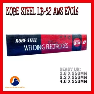 Kawat Las LB-52 2,6/ 3,2/ 4,0mm Kobe Steel AWS E7016 per 1kg