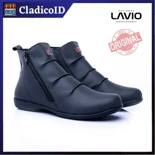 Sepatu Wanita Model Boot Cewe Fashion Korea Lavio Vania Original Bahan High Quality Spatu Cewek Terbaru