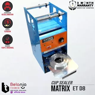 Matrix Mesin Press Plastik ET D8 Cup Sealer 300 Watt ET-D8