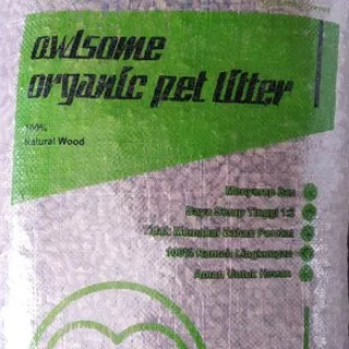 Wood Pellet 20Kg  / Owlsome Organic Pet Litter / Pellet Kayu Cat Litter