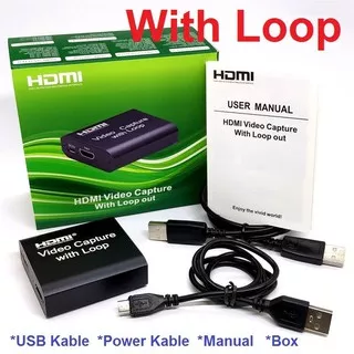 NewG HDMI Video Capture Card  Video with Loop/With Audio Out USB 3.0 Cards 4K Input