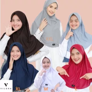 ?MEGA SALE? Jilbab Instan Anak Sekolah Ori VILORA / Jilbab Instan Anak Sekolah SD/ SMP / SMA VILORA / size M( SD) ,L(SMP) , XL (SMA), XXL( DEWASA)