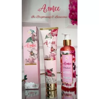 Aimee brightening body lotion & body wash with Collagen pemutih