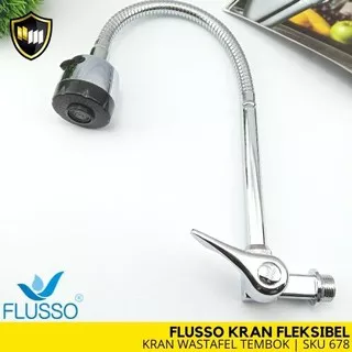 FLUSSO KRAN PE1 KA FLEX M | Flusso Kran Wastafel Angsa Flexibel Stainless Model Engkol