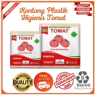 PLASTIK KRESEK BENING KANTONG PLASTIK KRESEK BENING TOMAT UK 15/24 BERAT 250GRAM ,KANTONG PLASTIK KRESEK BENING MEREK TOMAT TERMURAH UKURAN 15 / 24 CM/ Kantong kresek bening higienis