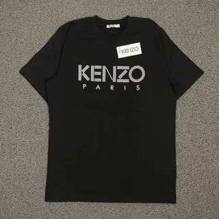 KAOS SIMPLE KENZO PARIS BLACK TEES SHIRT