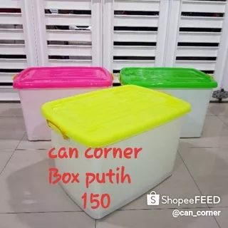 Container Box 150 RODA/roller box 150 / container plastik / Kontener Box / Kontener Plastik ?/ Box Kontener / Box Container 150 Putih