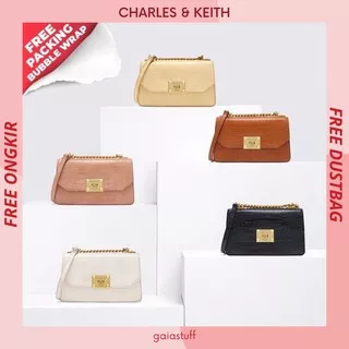 Sale 6.6 Tas Charles & Keith Ck Croc Effect With Ring Cnk