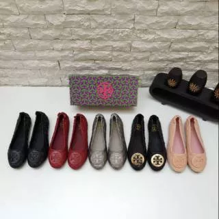 Sepatu flat tory burch minnie travel premium / tory burch flat shoe ballet premium