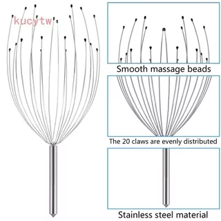 Head Massager Neck Massage Octopus Scalp Stress Relax Spa Therapy Healing Tool	 Octopus scalp massage claws