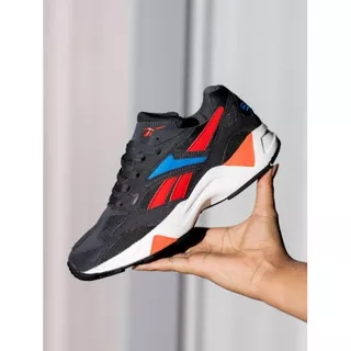 RE*BO* AZTREK BLACK RED BLUE | SNEAKERS PRIA ORIGINAL | SEPATU PRIA ORIGINAL