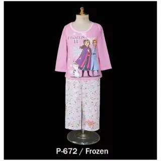 Baju Tidur Frozen Pink