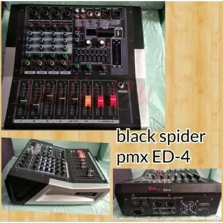 Power Mixer 4 Channel Blackspider ED4 99 DSP ED 4 Black Spider ED 4