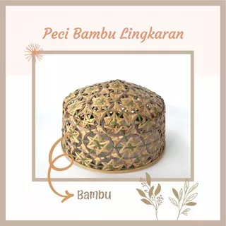 Peci Bambu Lingkaran Motif