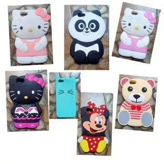 Softcase 4D/3D OPPO A39 / A57 Cover Karakter Kucing Cat Soft Cover Case silikon