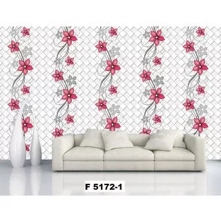 WALLPAPER SALUR BUNGA MERAH/ F5172-1