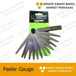 Feeler Gauge Tekiro 13 Blades Fuller Gauge Kunci Klep Kipas Tekiro Puller Tekiro 0.05-1 mm