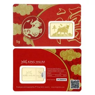 LOGAM MULIA EMAS KING HALIM 5GR - CHINESE ZODIAC OX'S