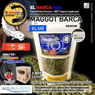 El Barca MAGGOT BSF GRADE A++ BLUE BOOSTER Untuk Ikan Predator Channa Pbass Louhan Arowana Oscar dll El Barca Feed Store