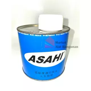 Lem Pipa PVC Asahi Kaleng / Lem Pipa Paralon Asahi 400 Gram