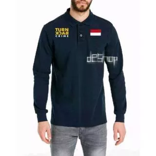 Polo Shirt - Polo Long Sleeve Shirt - Kaos Kerah Lengan Panjang - Turn Back Crime